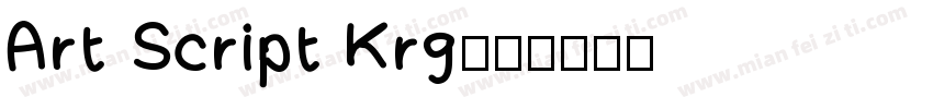 Art Script Krg字体转换